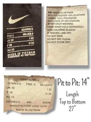 Nike Women’s Navy Blue Performance One-Piece Swimsuit - Size 32/6 thumbnail 6