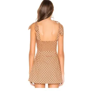 Majorelle Lilly Dress Tan Dress with Polka Dots Size Small thumbnail 3