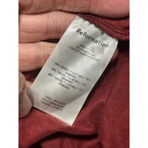 Reformation Coen Dress Burgundy Square Neck Long Sleeve Mini XL thumbnail 8
