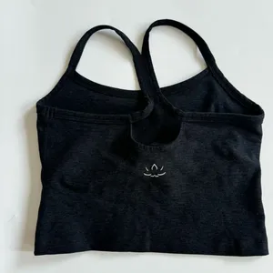 BEYOND YOGA Space Dye Across The Straps Cropped Tank Darkest Night Black Size XS thumbnail 4