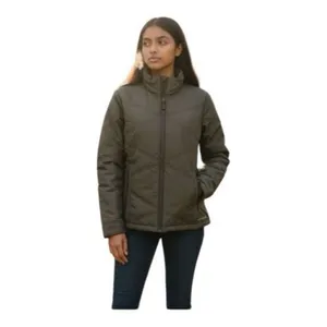 Merrell Grey Quilted Women Jacket Size XS Winter Puffer Zipper Drawstring Hem thumbnail 10