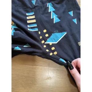 LulaRoe‎ Women Sz OS Leggings Stretch Geometric Grunge Skater Streetwear Punk thumbnail 7