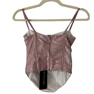 NWT White Fox Can’t Slow Down Bustier Top Pink Sequins Size XS thumbnail 3