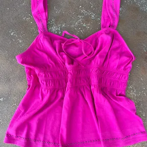 Old Navy Y2k hot pink strappy cami boho tank top sz M thumbnail 4