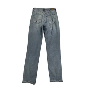 American Eagle Mom Jeans Women's 6 Long Light Wash Distressed Stretch Comfort thumbnail 4
