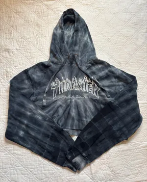 Thrasher Cropped Tie-Dye Cropped Sweatshirt thumbnail 1