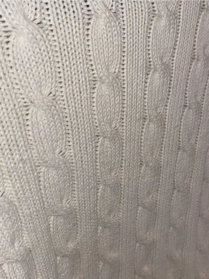 Vintage Ralph Lauren Cable Knit Turtleneck Sweater Ivory Cotton Coastal preppy thumbnail 6