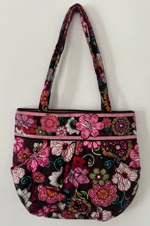 Vera Bradley Mod Floral Pink Morgan Shoulder Bag/Tote thumbnail 1