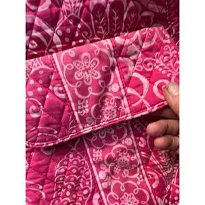 Vera Bradley Quilted Pink and White Backpack thumbnail 4