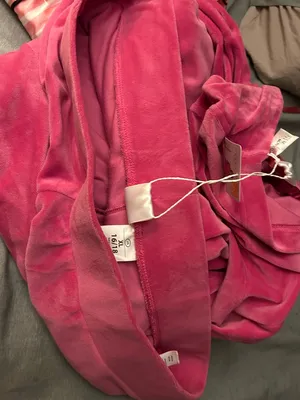 SERRA Plush Pink Lounge Set - Hooded Top & Wide Leg Pants size XL 16/18 thumbnail 2