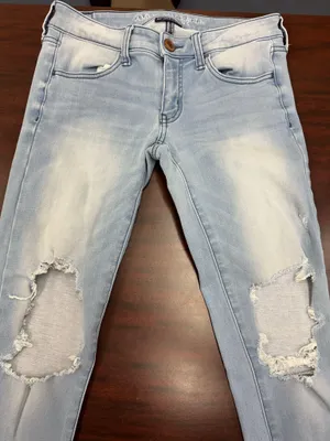American Eagle 360 Super Stretch Super Soft X4 Super Low Jeggings Size 6 thumbnail 2