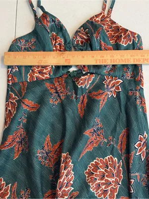 Selfie Leslie Melancholy Resin Buckle Midi Dress Botanic Print‎ Sage thumbnail 7