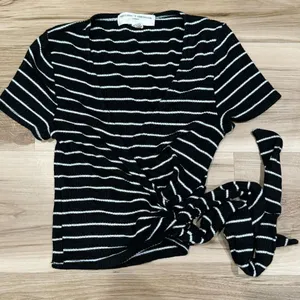 Urban Outfitters Project Social Tee Black White Wrap Tie Women’s Small thumbnail 2