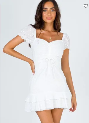 White Princess Polly Dress Mini thumbnail 1