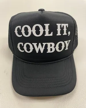 Cool It Cowboy Trucker Hat Black thumbnail 1