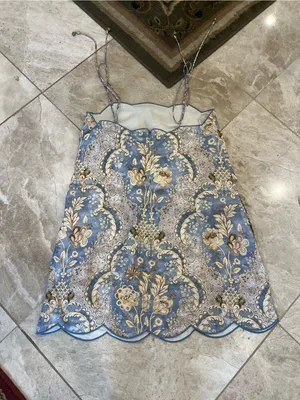 ZIMMERMANN Daylight scalloped printed linen mini dress thumbnail 3