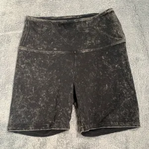 PINK Victoria's Secret Black Acid Wash Bike Shorts thumbnail 1