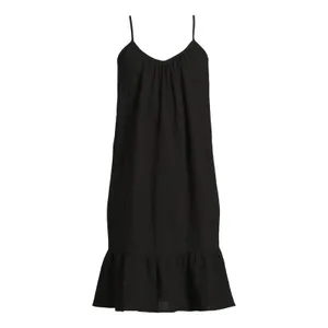 Time and Tru Womens Spaghetti‎ Strap Mini Dress Black Soot Size Medium (8-10) thumbnail 4