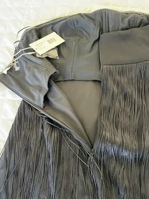 Rikki Black Fringe Flapper Dress thumbnail 12