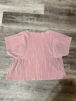 MADEWELL Texture & Thred Micropleat Top in Vintage Mauve thumbnail 4