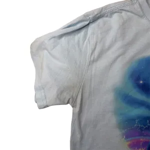 Mighty Fine Dolphin Graphic Tee‎ Blue Ocean Moon Y2K Coastal Top Sz XS Vacation thumbnail 5