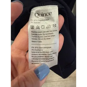 Quince NWOT XS Bundle SuperSoft Fleece Shorts & Organic Rib Long Sleeve Tee thumbnail 15