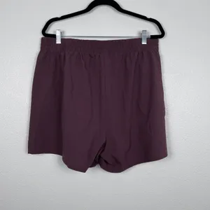 Gymshark Womens Athletic Shorts Plum Purple‎ Zipper Pockets XXL B5A2F thumbnail 5