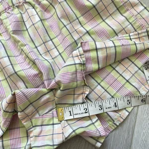 Sunday Best Shorts aritzia cotton plaid pull on womens Green Pink (small) lounge thumbnail 5