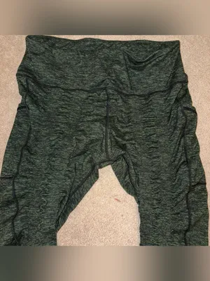 Sweetflexx Resistance Band Leggings Fat Burner Green Spacedye Size XL 14 Gym Fit thumbnail 2