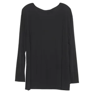 DKNY Top Minimalist Travel Casual Versatile Effortless Classic Staple‎ Black 3X thumbnail 3
