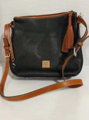 Dooney & Bourke Black Pebbled Leather Crossbody Bag thumbnail 1