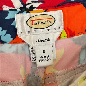 Talbots Women's Hawaiian Print Pants Size 8 thumbnail 3