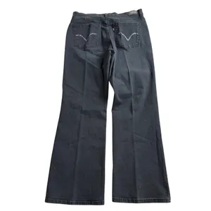 Levi's 512 Slimming Bootcut Jeans Size 14 Short Black Studded Pocket Stretch‎ thumbnail 2