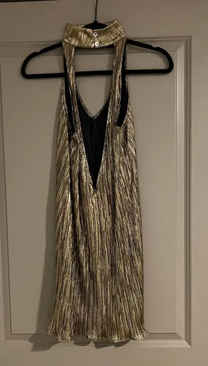 Show Me Your Mumu Tallulah Gold Dress thumbnail 3