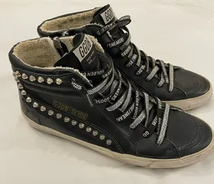 Golden Goose Women's Slide Black with Studs size 41, US 11‎ with Swarovski Laces thumbnail 1