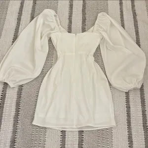 Princess Polly Lillie white corset dress with balloon sleeves thumbnail 4
