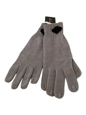 Kate Spade Women’s Flocked Spade Gloves, Grey, One size, New with tags thumbnail 2