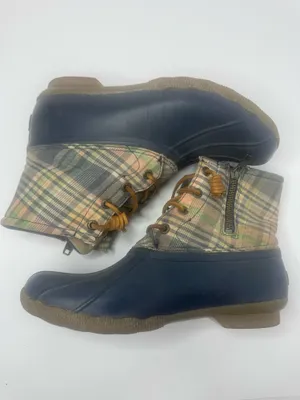 Sperry Plaid Waterproof Duck Boots Size 6.5 thumbnail 6