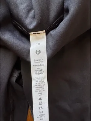 Lululemon Fast & Free With Pockets High Rise 25” Black Size 10 NWT thumbnail 6