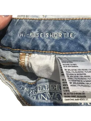 American Eagle Outfitters Super Stretch Hi Rise Denim Shorts Size 2 thumbnail 5