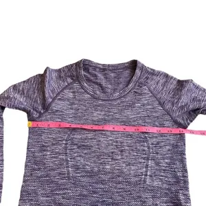 Lululemon Swiftly Tech Long Sleeve Crew Size 4‎ Space Dye Heathered Purple Fog thumbnail 4