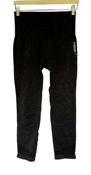 Gymshark‎ Dark Gray Laser Cutout Leggings - Size Small thumbnail 1