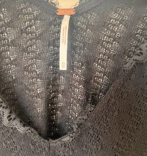 Free PeopleDream girl knit lace trim sweater top size XS thumbnail 3