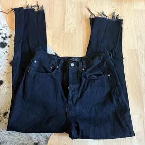 DENIM FORUM ARITZIA The Joni High Rise Loose Jeans Black‎ Size 28 thumbnail 1
