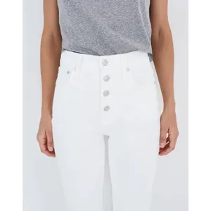 Madewell The Perfect Vintage Crop Jean‎ White Button Fly Raw Hem L3908 Womens 28 thumbnail 12