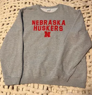 Captivating Apparel Oversized Nebraska Crewneck thumbnail 1