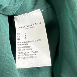 American Eagle Green Plaid Mini Skirt Size Large thumbnail 5