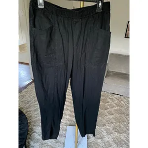 Old Navy Cotton Lounge Pants Pullon Pockets Resort Vaca Cozy Casual Clean Girl M thumbnail 2