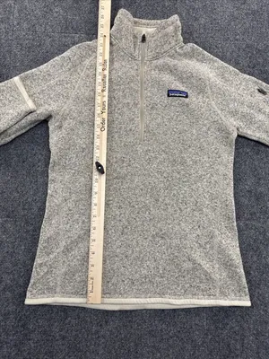 Patagonia Better Sweater 1/4 Zip Women’s S Pelican Gray Fleece Pullover thumbnail 4