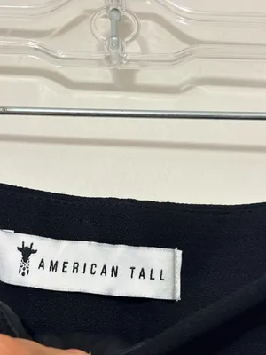American Tall Pleated Wide Leg Dress Pants Black Size 18 Tall High Rise thumbnail 4